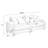 Spacious And Comfortable Corduroy Sofa With Four Matching Throw Pillows For Ultimate Modern Living Room Relaxation-1357445693-1369891657