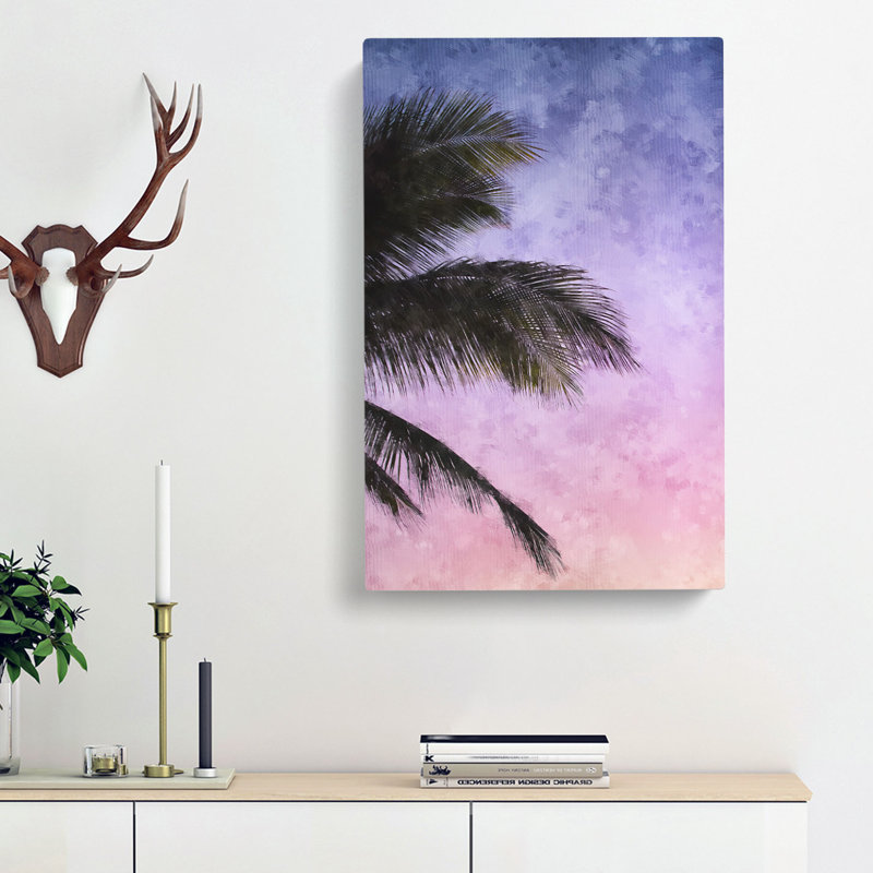 Palm Tree During Sunset - Wrapped Canvas, 50cm H x 35cm W x 3cm D