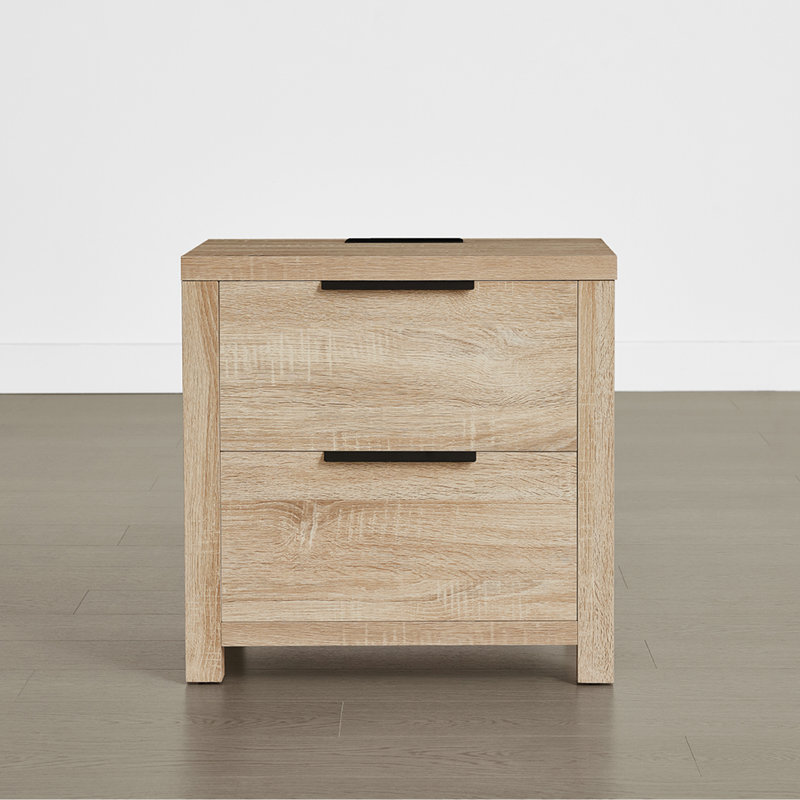 Table de chevet de style campagnard, Naturel