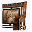 Solid Wood Arm Chair in Brown
