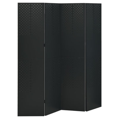 VidaXL Room Divider Freestanding Privacy Screen for Room Separation Steel by vidaXL