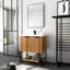 Meuble-lavabo autoportant de 30 pouces avec lavabo en résine