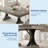 Modern 71-Inch Dining Table for 6-8, Large Rectangular Kitchen Table with 2 Storage Drawers, Sturdy Double C-Shaped Metal Base, 6ft Wood Table-366486801
