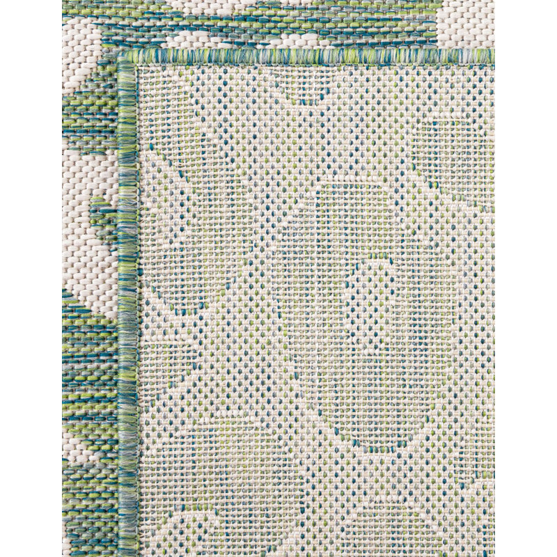 Tonquin Animal Print Machine Woven Polypropylene Indoor / Outdoor Area Rug in Blue/Gray, Rectangle 10' x 13'1"