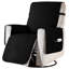 Housse pour fauteuil inclinable résistant à l'eau, housses antidérapantes pour fauteuil inclinable avec poche, housse de canapé inclinable lavable, protecteur de mobilier pour enfants, animaux de compagnie (petit, noir)-81418109-3696481