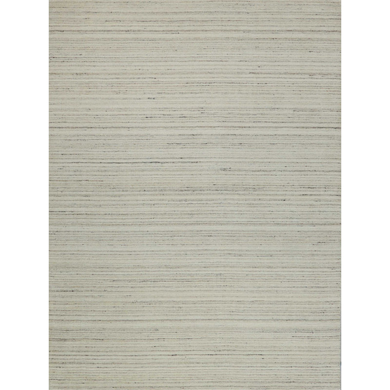 Elko Handmade New Zealand Wool, Silver Area Rug, Rectangle 2' x 3'