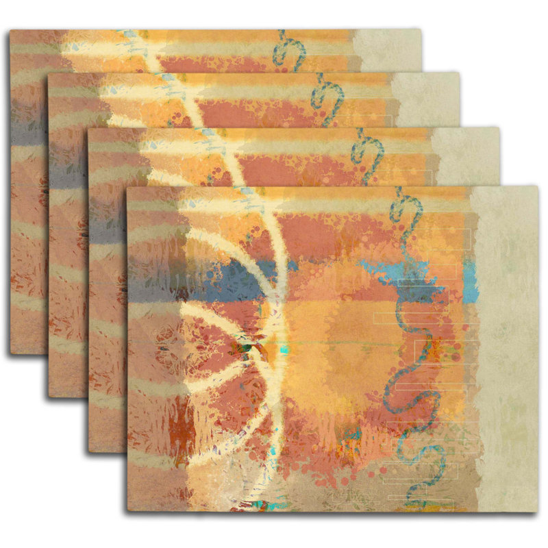 Napperon abstrait en polyester