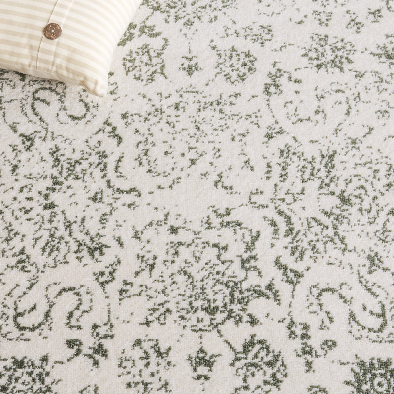 Floral Area Rug, Rectangle 91 x 152cm