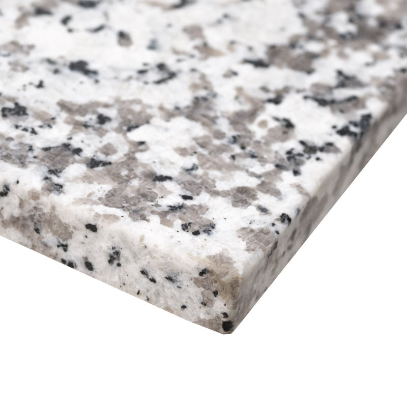 61 in. Gray Granite Bathroom Vanity Top with White Undermount Sink