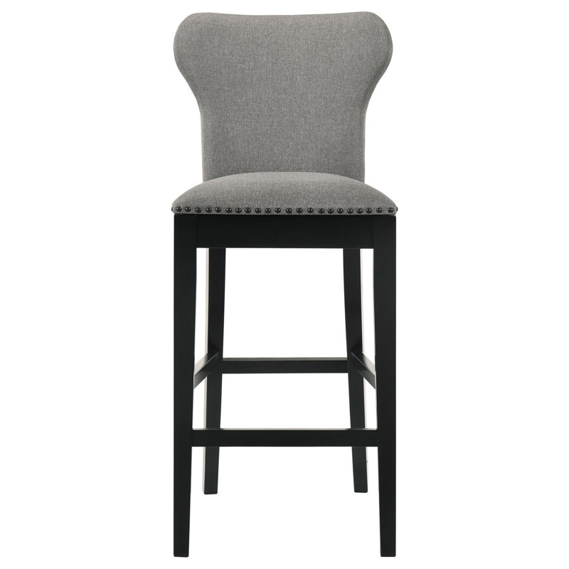 Upholstered Counter Stool with Solid Wood Frame, Bar Stool (29.72” Seat Height)