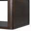 Square Coffee Table For Living Room In Dark Brown Farmhouse Coffee Table With Storage,2-Tier  Centre Table With Half Open Storage Compartment