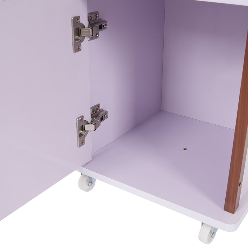 Rotating Glasses Storage Display Stand, Light Purple