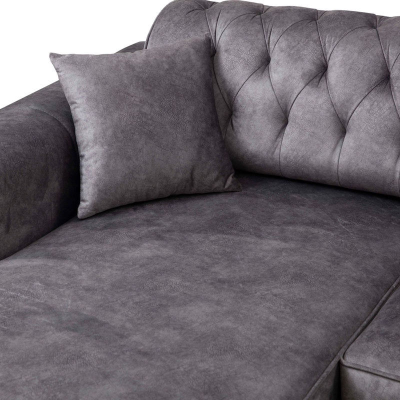 Upholstered L-Shaped Sectional, Left Hand Facing