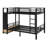 Metal Bunk Bed For Teens With Storage Shelves ,Drawers And Pegboard-1919693255