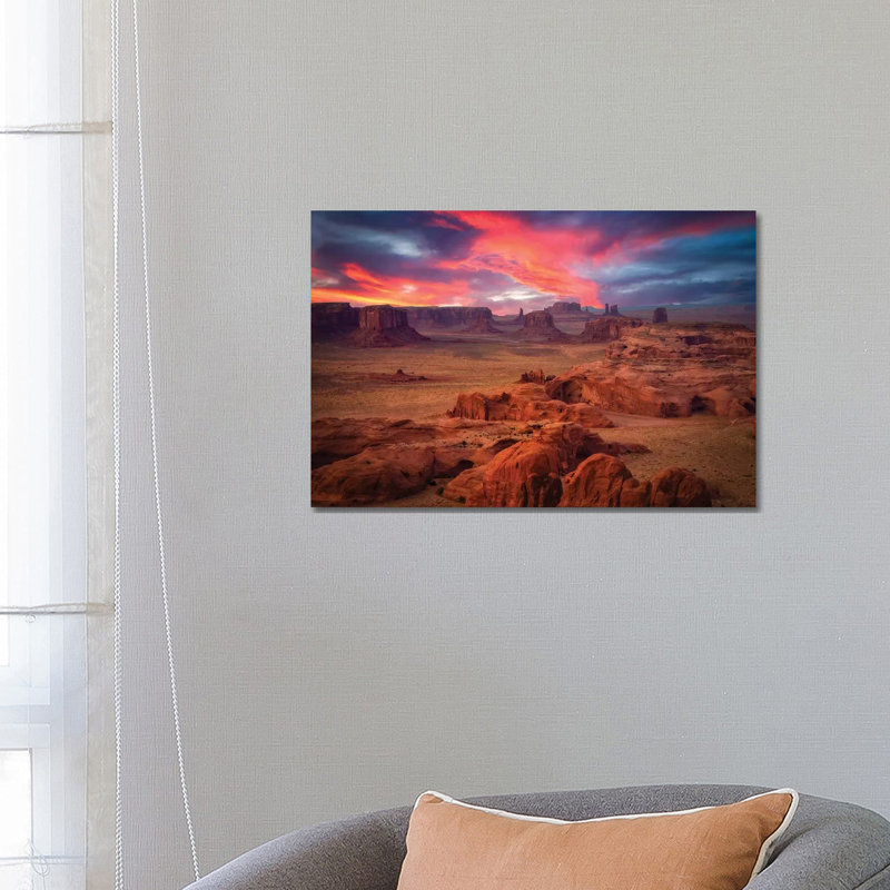 Hunts Mesa by Michael Zheng - Print on Canvas, 45.72cm H x 66.04cm W x 3.81cm D, Wrapped Canvas