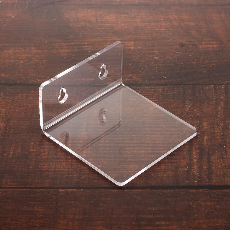 4 Piece Square Glass Floating Shelf