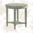 Dakota Traditional 24"Dia Round 1-Shelf End Table with Scalloped Top-804406516