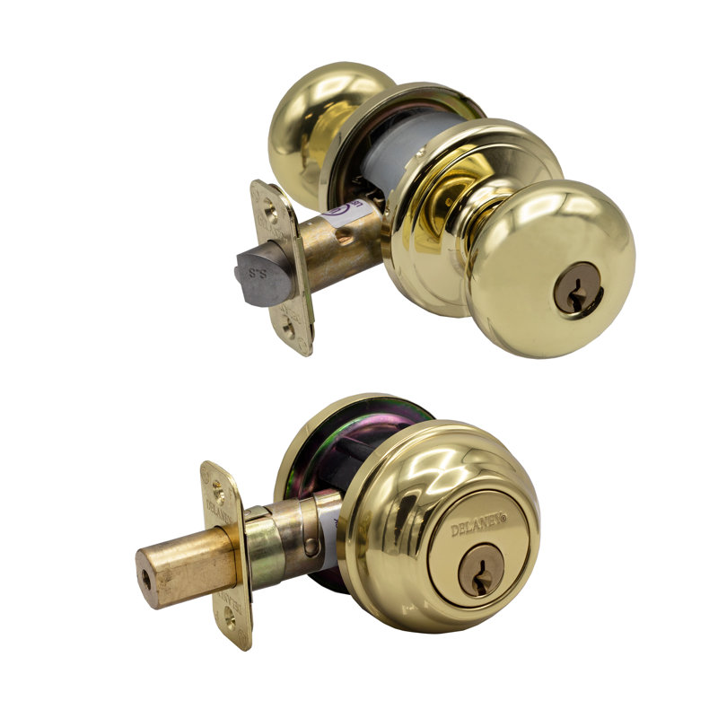 Bouton d'intimité pour la porte, Or