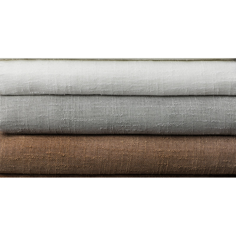 Belana Semi Sheer Curtain Single Panel, 54" x 108", Mocha