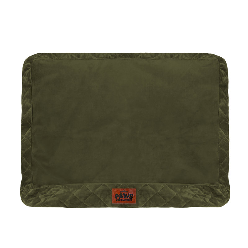 Slumberdown Paws for Slumber Luxury Velvet Pet Bed Cover, 80cm W x 120cm L, Chocolate Brown