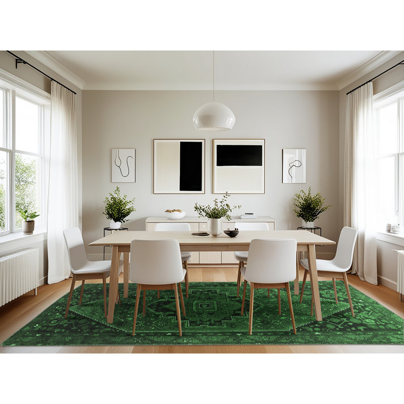 Washable Oriental Indoor Rug, Rectangle 7' x 10'