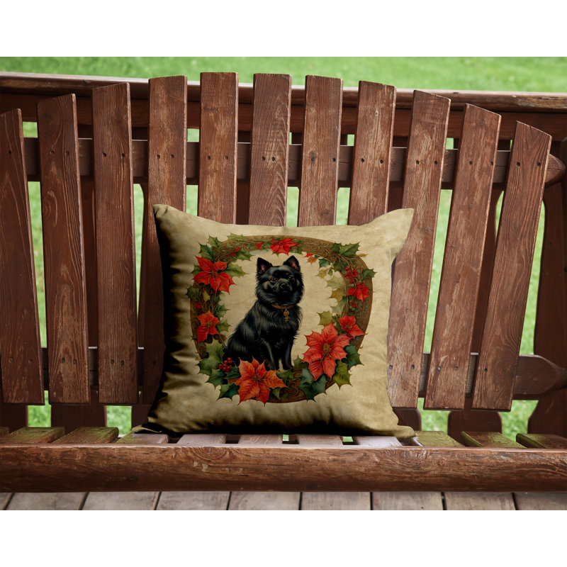 Coussin Christmas, 14 po x 14 po, Carré