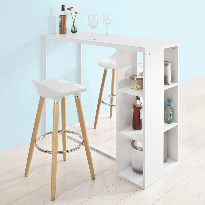 Sioar 120 cm Stainless Steel Home Bar Cabinet