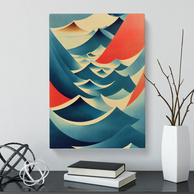 Seascape Mid Century - Wrapped Canvas