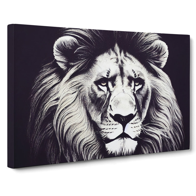 Select Lion - Wrapped Canvas Photograph - Wrapped Canvas, 40cm H x 60cm W x 3cm D