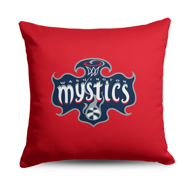 WNBA Double Down Throw Pillow, Soft Basketball Team Spirit Home Décor, 18 x 18 Inches