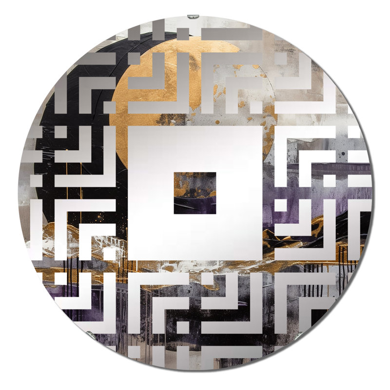 Nantale - Miroir mural carré, 31,4 po x 31,4 po