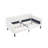 Elena Twin Size Ivory Boucle Upholstered Daybed, Ribbed Tufted Backrest, Daybed In Lavish Modern Design, Richly Hued Foam Comfort