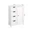 Armoire de rangement blanche pour salle de bain
