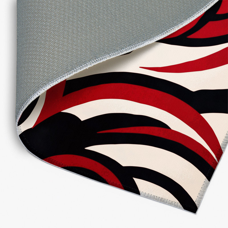 Tapis intérieur et extérieur Obsidian Ray, Rectangulaire 3 pi x 5 pi