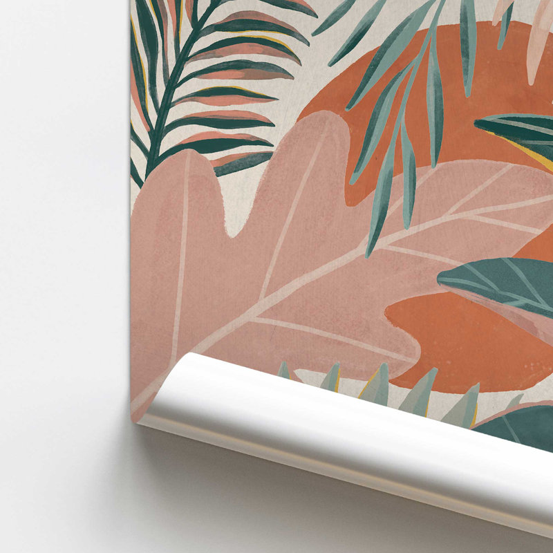 Feuilles tropicales I, H 11 po x l 14 po, Papier sans cadre