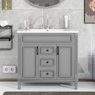 35.9'' Single Bathroom Vanity with MDF Top