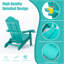 Chaise pliante Adirondack avec repose-pieds escamotable et porte-gobelet-672836056