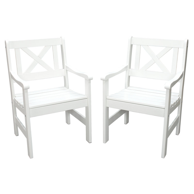 Ardilla Patio Dining Armchair, White