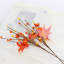 Cueillette artificielle de feuilles d'érable et de baies artificielles pour la décoration d'automne - 12,2 po