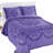 Emerson Textured Medallion Fringe Border Bedspread-109519821-109519823