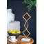 Table Decor  Set of 2  14" x 5" x 3"  Gold/White