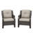 All-Weather PE Wicker Patio Armchair with Cushions&Fade Resistant (Set of 2)-1408866616