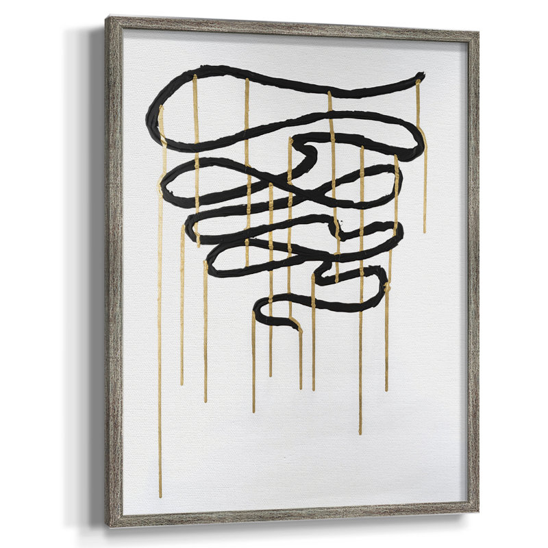 «Weeping Ribbon I», reproduction encadrée - bois massif, H 30 po x l 24 po