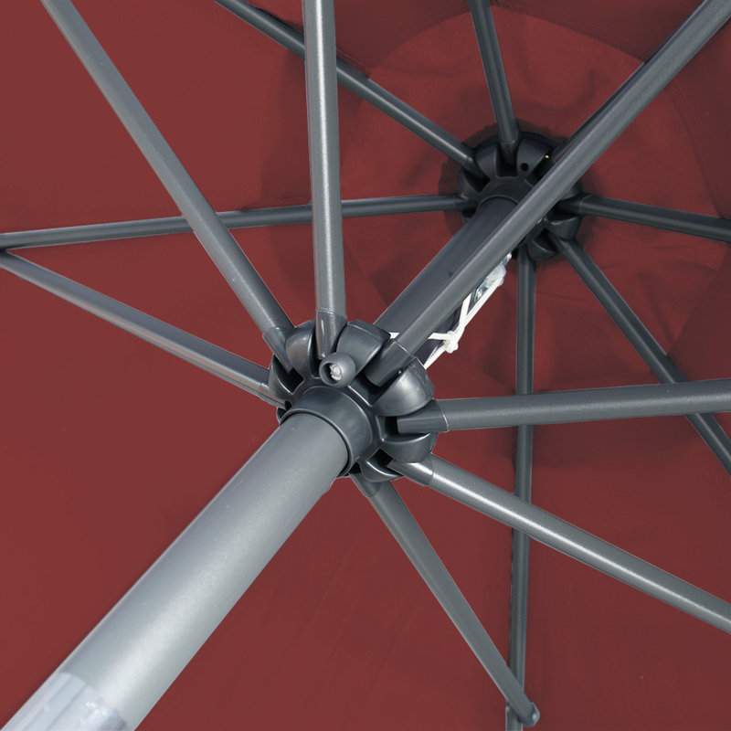 300cm Market Parasol, Wine Red