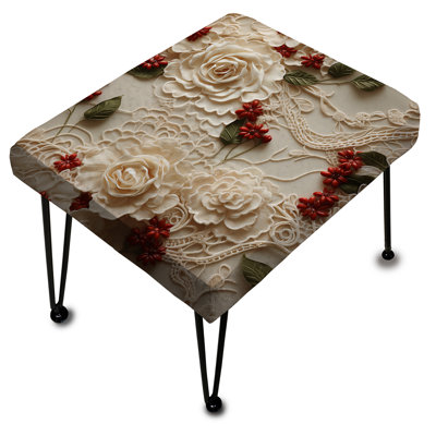 Voile en dentelle rouge Timeless