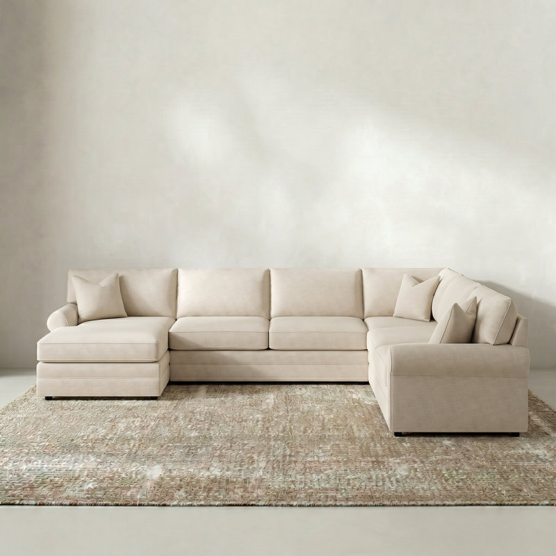 Charlie 4-Piece Sectional, Cruise Adrift, Bella Coffee