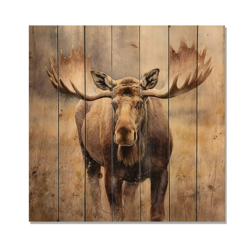 " Moose Serenity I ", 30" H x 30" W x 0.78" D