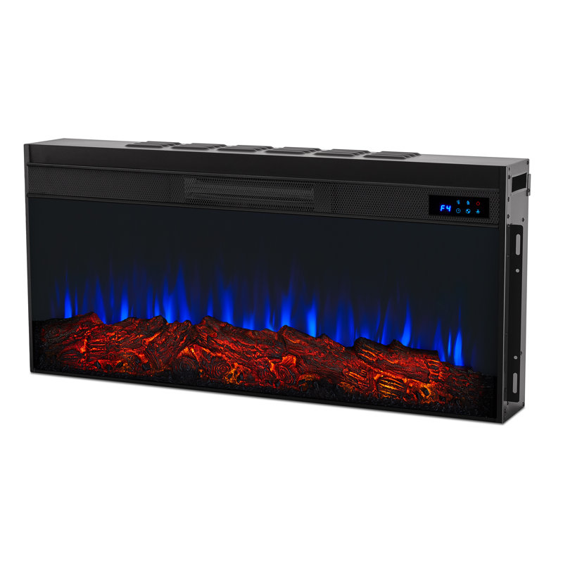 Alcott 75" Landscape Electric Fireplace by Real Flame, White, Standard