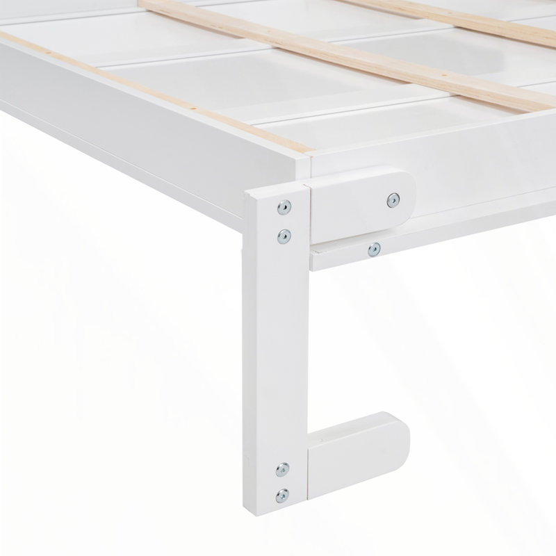 Lit escamotable mural avec tablettes Murphy, Blanc