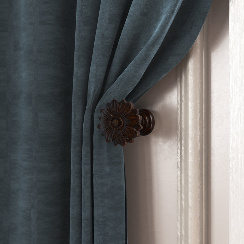 Retenue de rideau Mccane Bloom Medallion, Acajou
